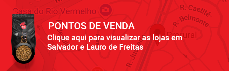 Pontos de venda ração reddog