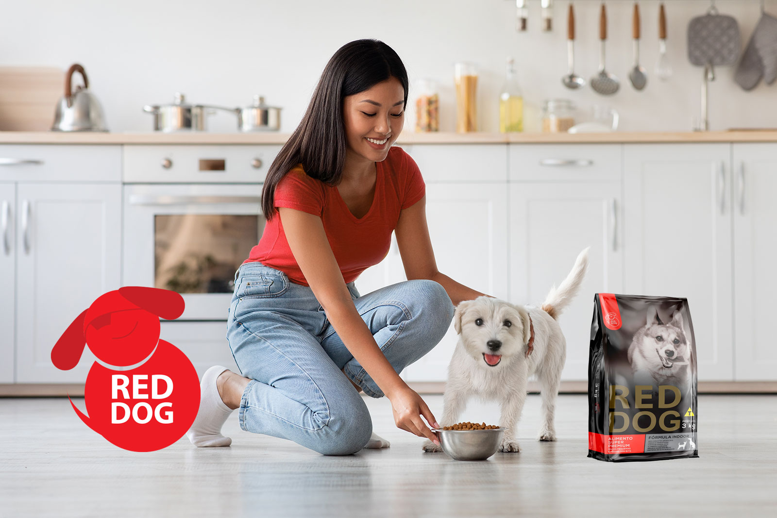 logo red dog pet food