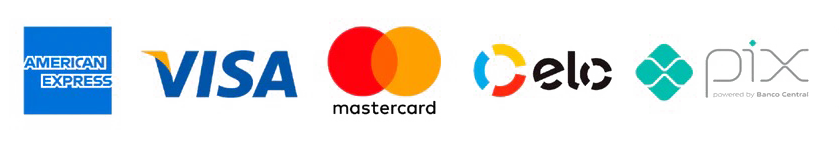 Aceita cartões de crédito e debito